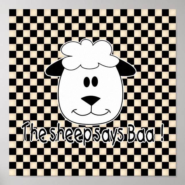 Sheep Says Baa Poster (Framsidan)