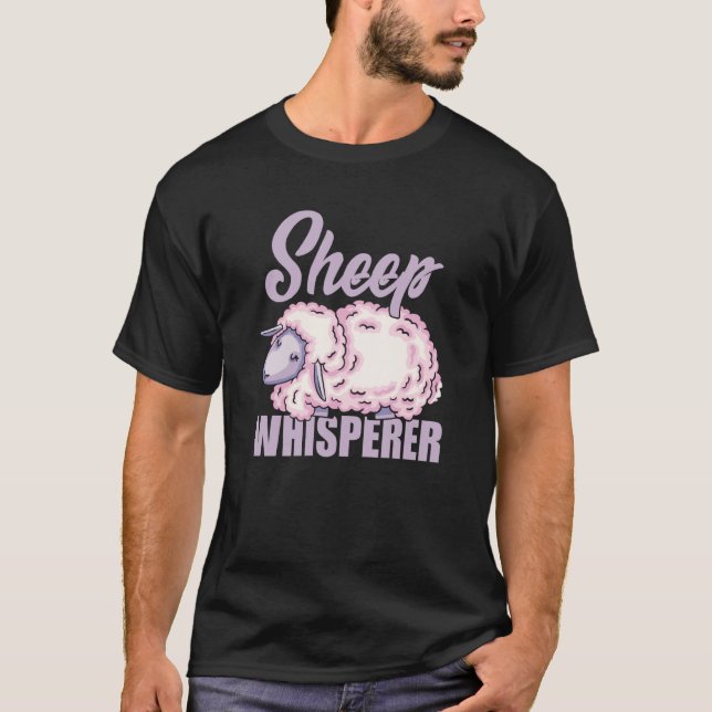 Sheep Whisperer Sheep Farmer Rancher Sheep  4 T Shirt (Framsida)