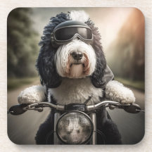 Sheepadoodle Biker Underlägg