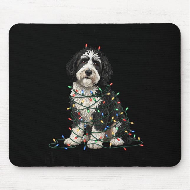 Sheepadoodle Christmas I'm Fine Everything Is Fine Musmatta (Framsidan)