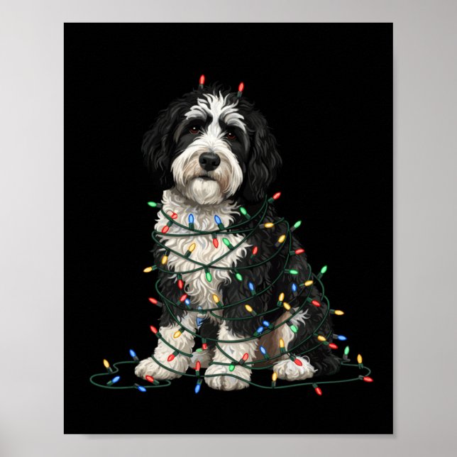 Sheepadoodle Christmas I'm Fine Everything Is Fine Poster (Framsidan)