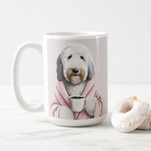 Sheepadoodle, goldendoodle, labradoodle söt presen kaffemugg