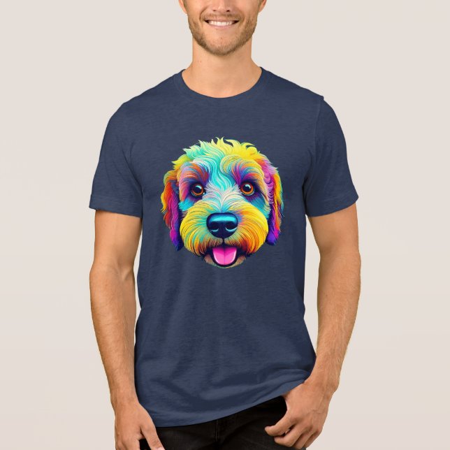 Sheepadoodle i fullt i färg! t shirt (Framsida)