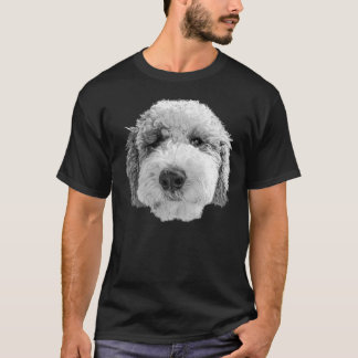 Sheepadoodle lycklig ansikte t shirt