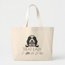 Sheepadoodle Treat Lady Totebag