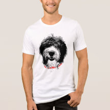 Sheepadoodle Tri-Blend T-shirt, Anpassningsbar ini