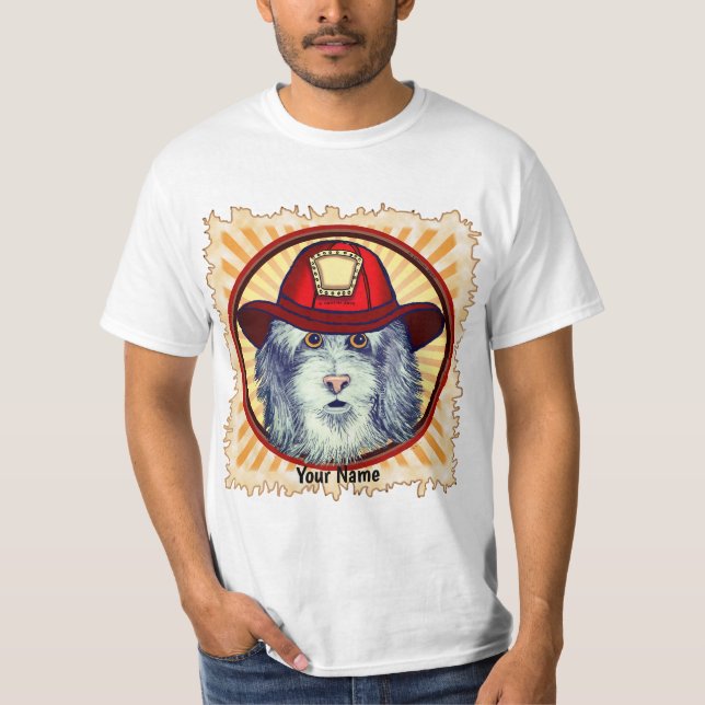 Sheepdog Firefighter T-Shirt (Framsida)