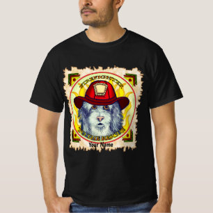 Sheepdog Firefighter T Shirt