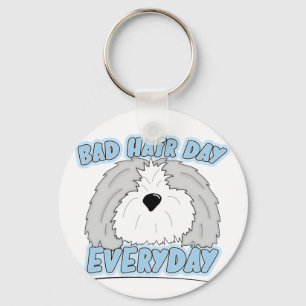 Sheepdog Keychain för dåligahårdag Nyckelring