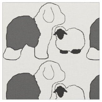 Sheepdog och sheepsheep tyg