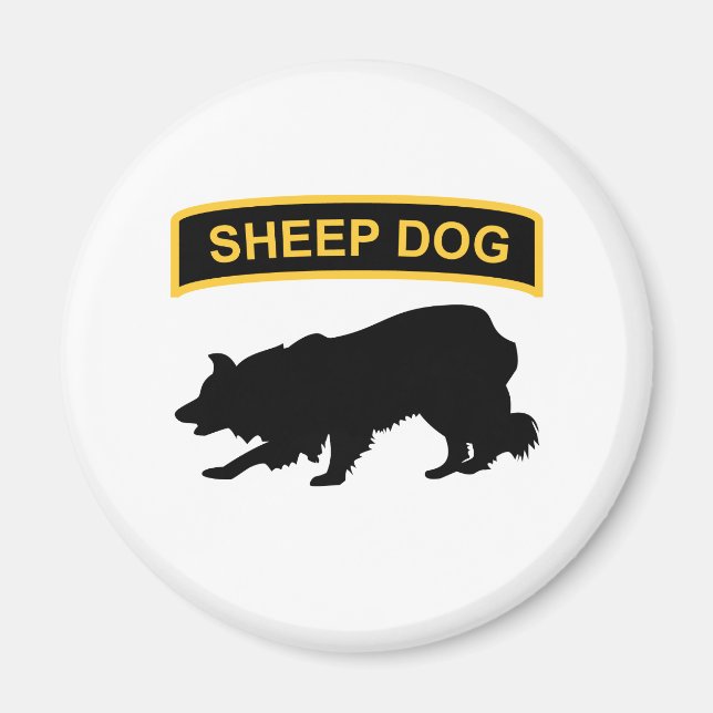 Sheepdog Tab Magnet (Framsidan)