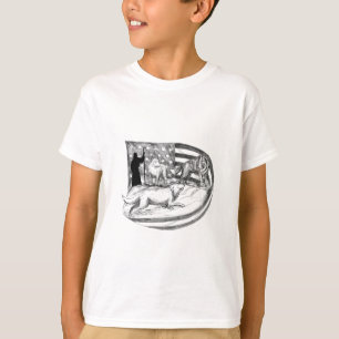 Sheepdogen skyddar lamben från vargtatuering t-shirt