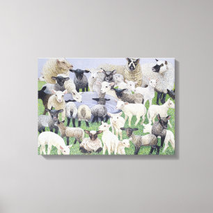 Sheepish känsla canvastryck