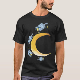 Sheeps och måne t-shirt