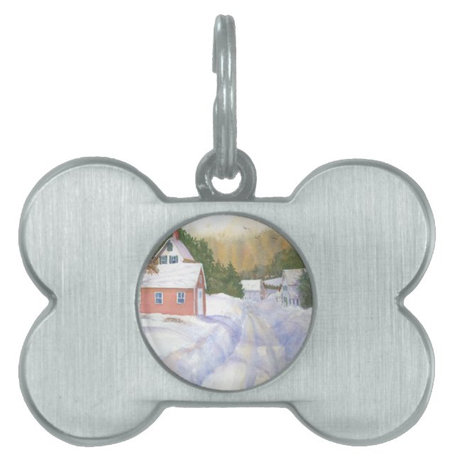 Sheepscott Maine Road ID-bricka Husdjur (Framsidan)