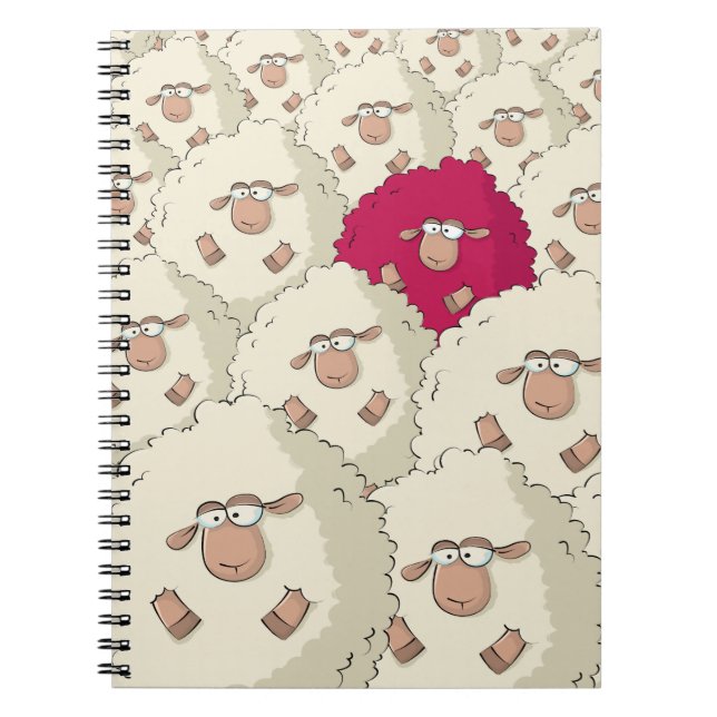 Sheepsmönster Anteckningsbok (Framsidan)