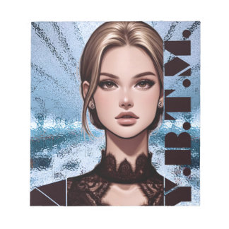 Sheer. Animeradens teckendesign Anteckningsblock