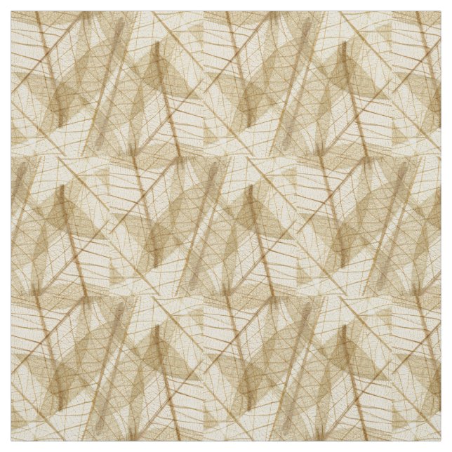 Sheer Cream Beige Snöre Lövs Tyg (Provkarta)