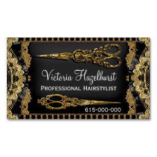 Sheer Hazelhurst Dubbla Scissor Magnetic Magnetiska Visitkort