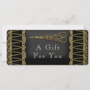Sheer Hazelhurst Scissor Salon Gift Certificate Meddelande