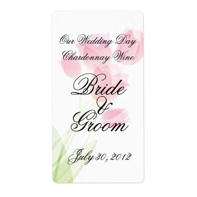 Sheer Rosa Tulips Fraktsedel (Framsidan)