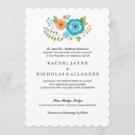 Sheer Summer Flowers | BRÖLLOP Inbjudningar