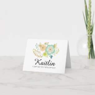 Sheer Summer Flowers Kommer du att bli min brud? Inbjudan