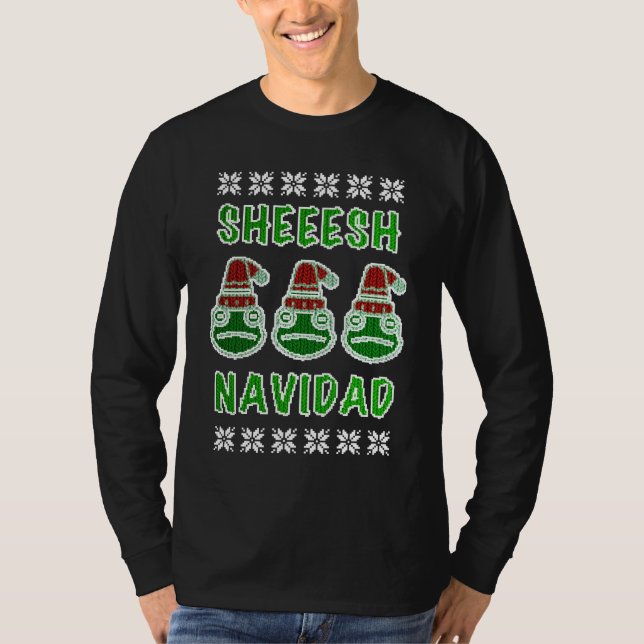 Sheesh Navidad Kung Julio Frog Meme T Shirt (Framsida)