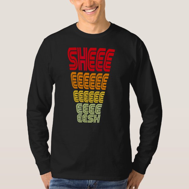 Sheesh Retro Sheesh Trending Meme Retro Sheesh T Shirt (Framsida)