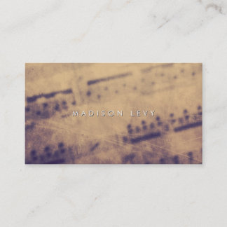 Sheet Music Grunge Teacher Musician Player Tidsbeställning Kort