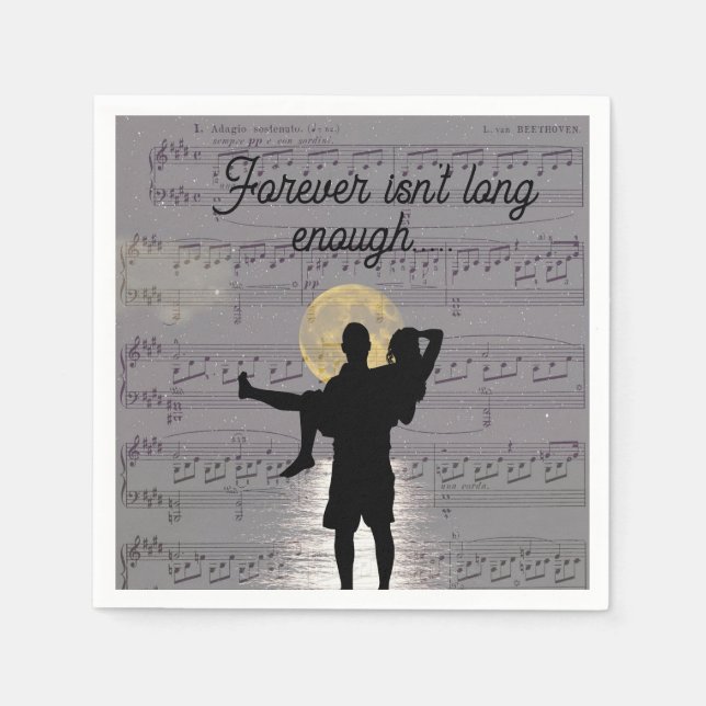Sheet Music Paper Napkins Pappersservett (Framsidan)