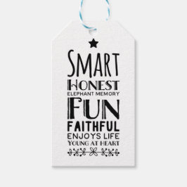 Sheffey Acronym med en stjärna Presentetikett