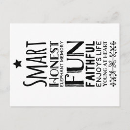 Sheffey Acronym med en stjärna Vykort