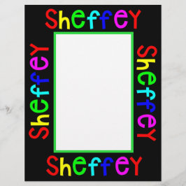 Sheffey Bold Rainbow Typsnitt Brevhuvud