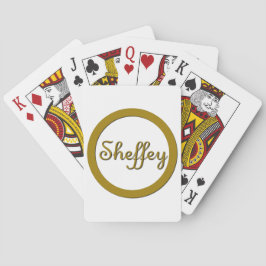 Sheffey Monogram i Guld Casinokort