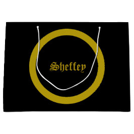 Sheffey Typsnitt - Black and Guld Monogram Large G