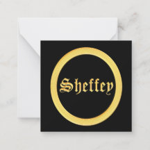 Sheffey Typsnitt - Black och Guld