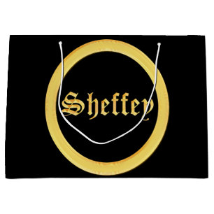 Sheffey Typsnitt - Black och Guld Monogram