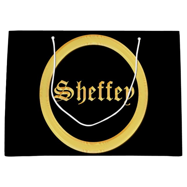 Sheffey Typsnitt - Black och Guld Monogram (Framsidan)