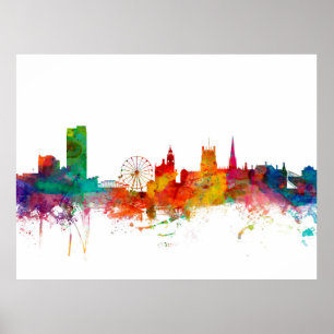Sheffield England horisont Poster