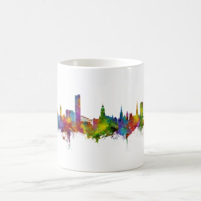 Sheffield England Skyline Kaffemugg (Center)