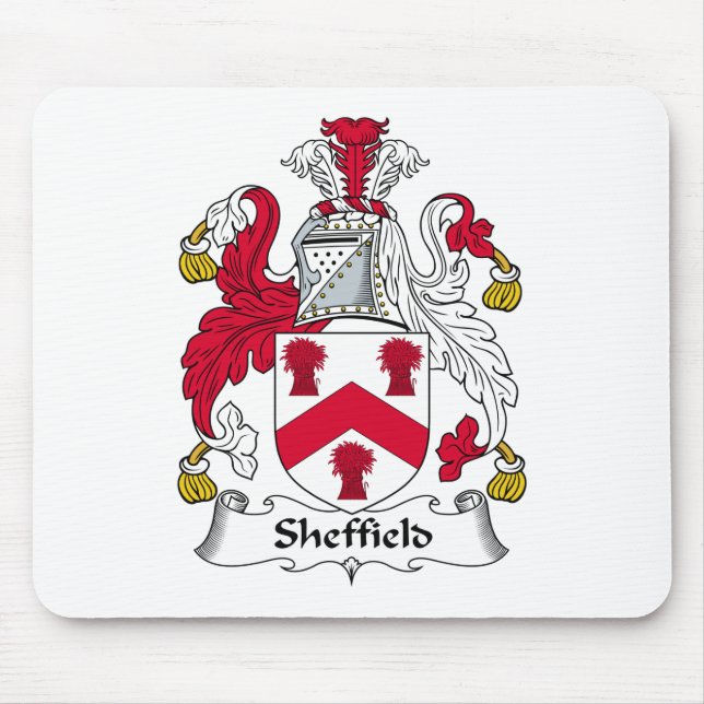 Sheffield familjvapensköld musmatta (Framsidan)