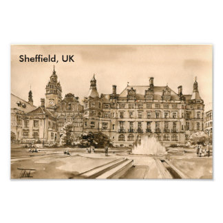Sheffield, Förenade kungariket Fototryck