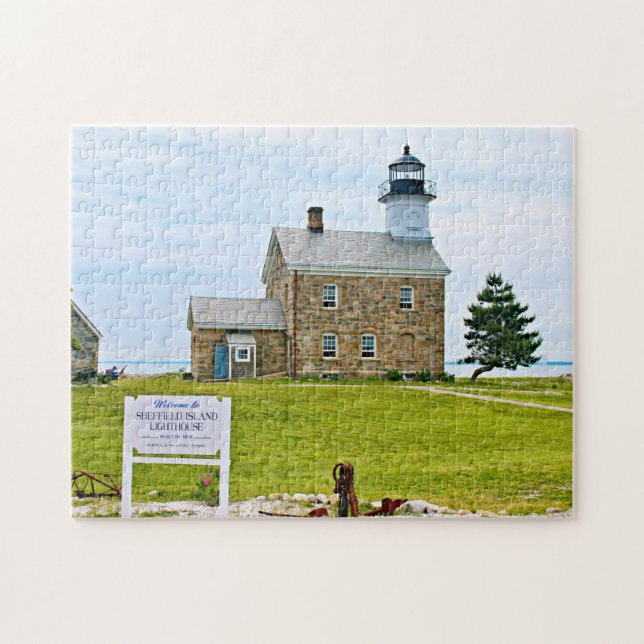 Sheffield Island Lighthouse, Connecticut Pussel (Horisontell)