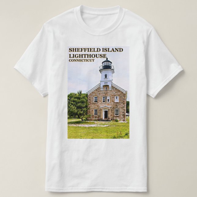 Sheffield Island Lighthouse, Connecticut T-Shirt (Design framsida)