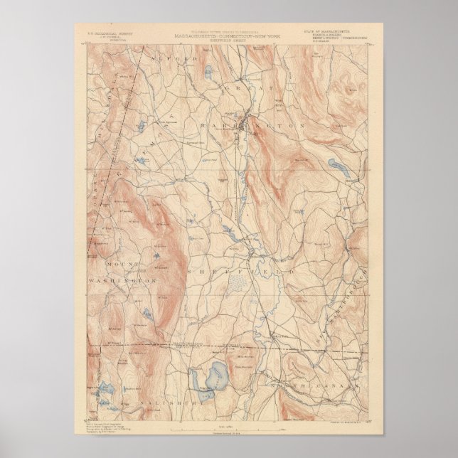 Sheffield, Massachusetts Poster (Framsidan)