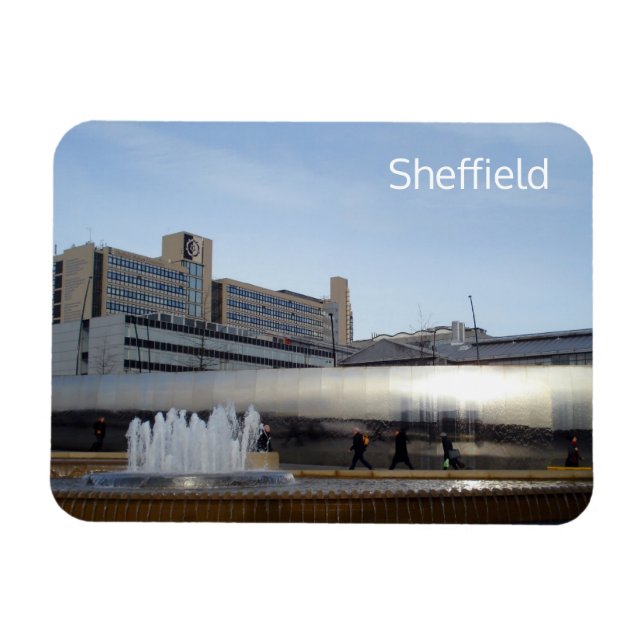 Sheffield Sheaf Square Magnet (Horisontell)