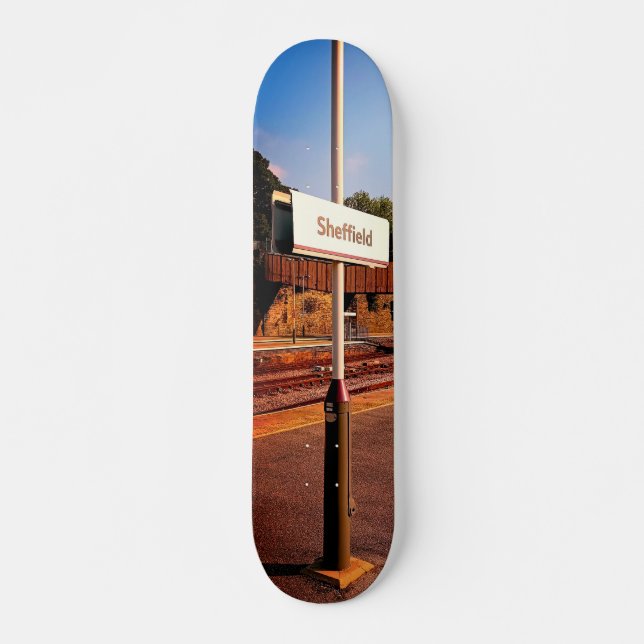 Sheffield station mini skateboard bräda 18,5 cm (Framsida)