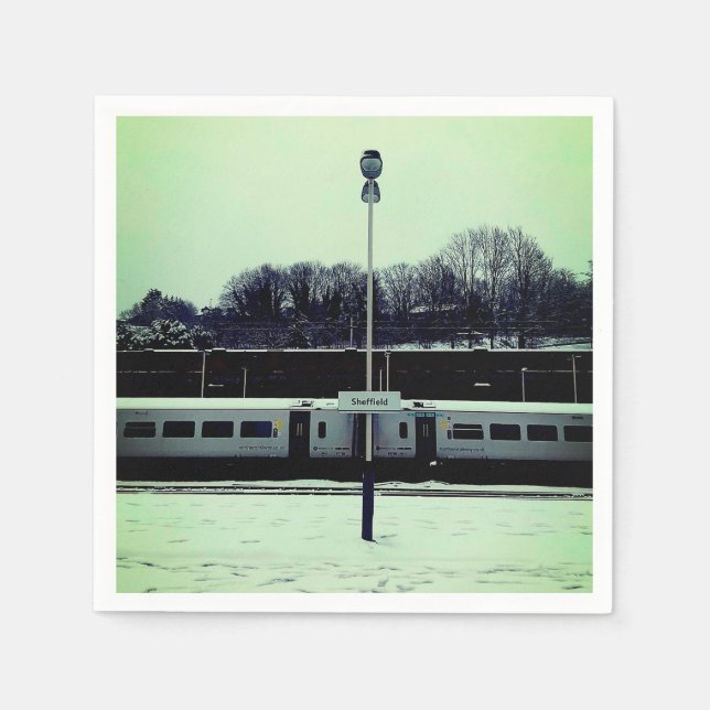 Sheffield station pappersservett (Framsidan)