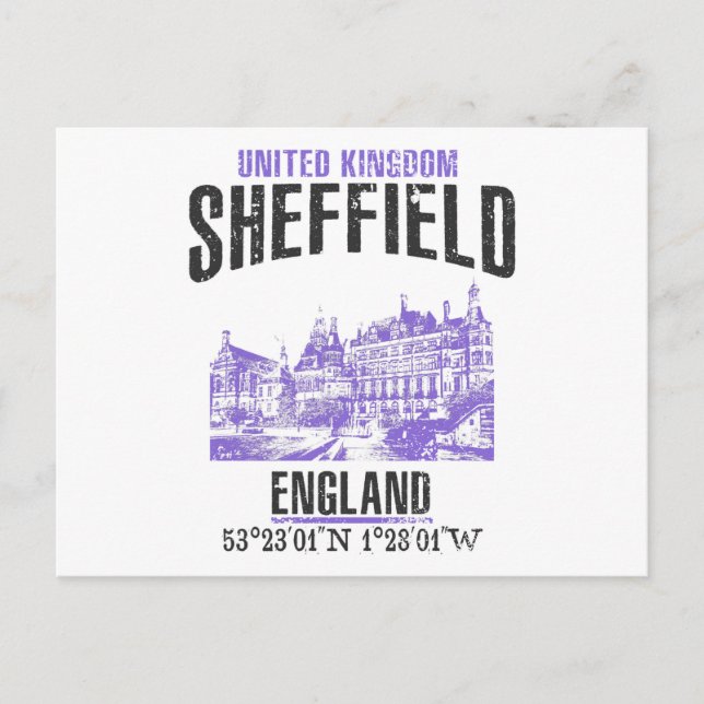 Sheffield Vykort (Framsida)
